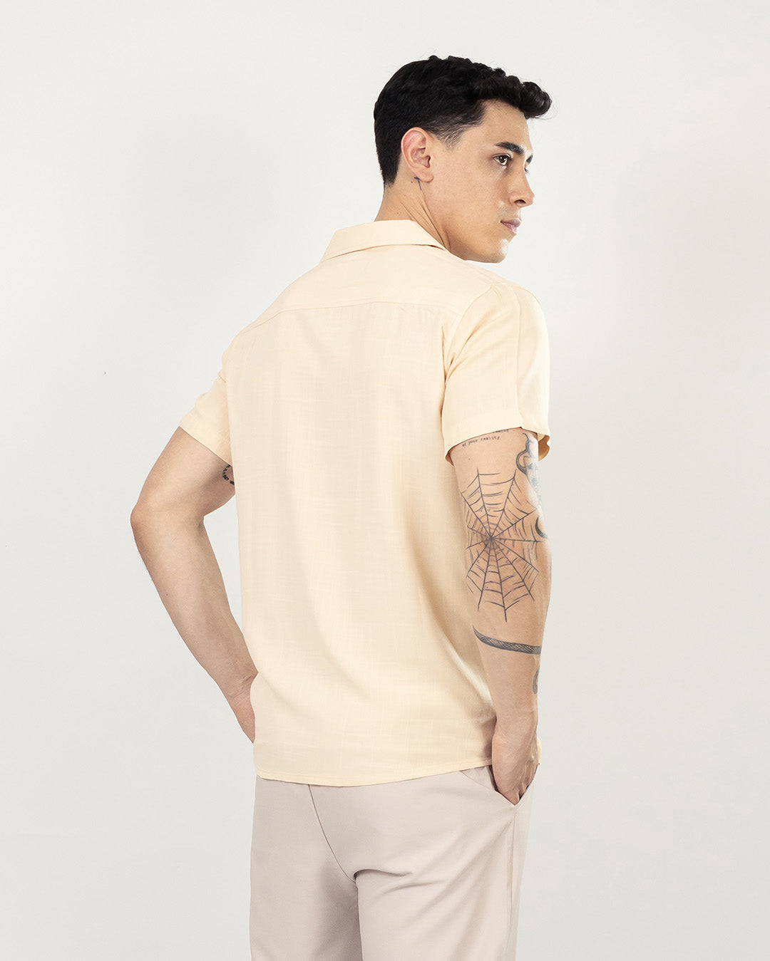 CAMISA M/C BEIGE