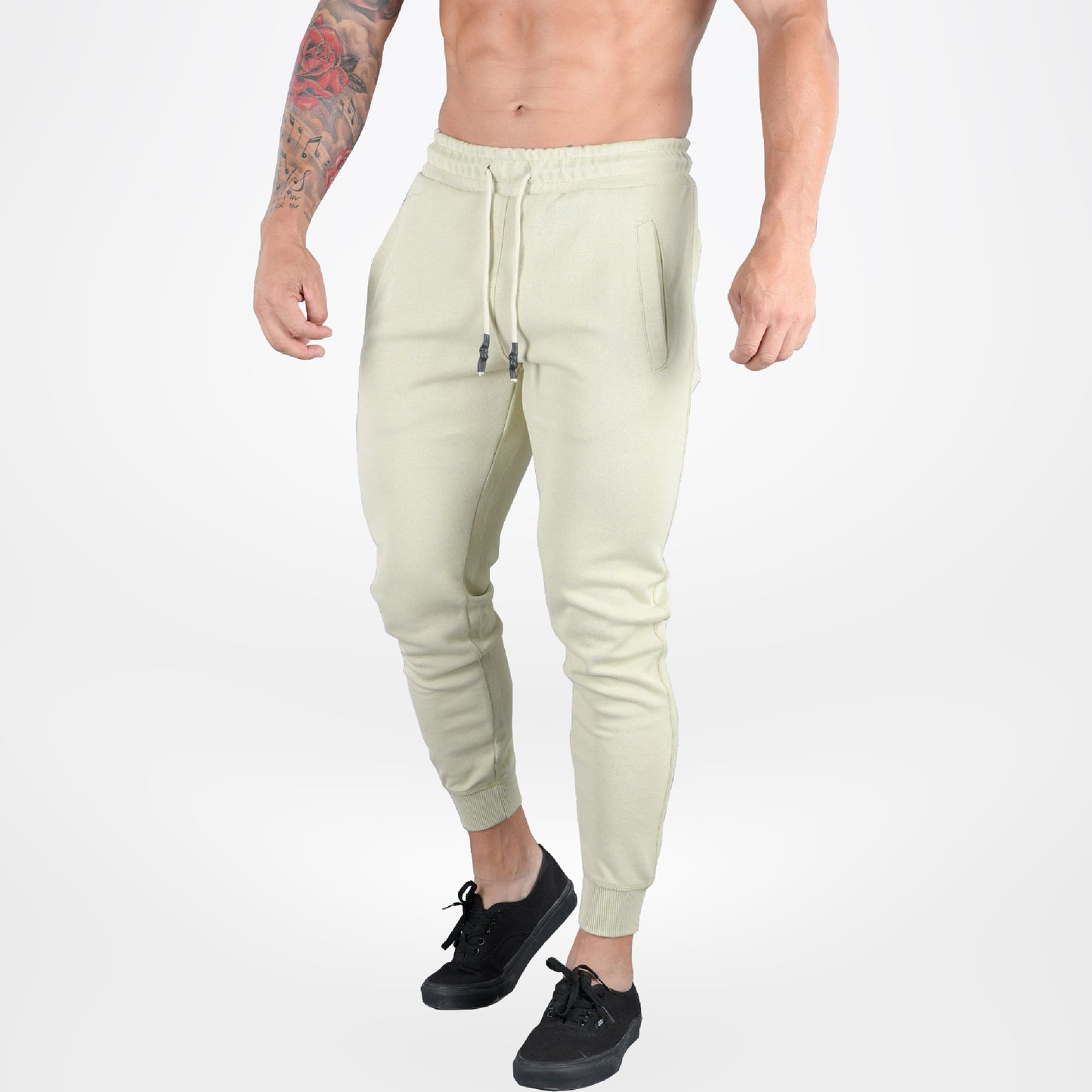 JOGGER DEPORTIVO CREMA
