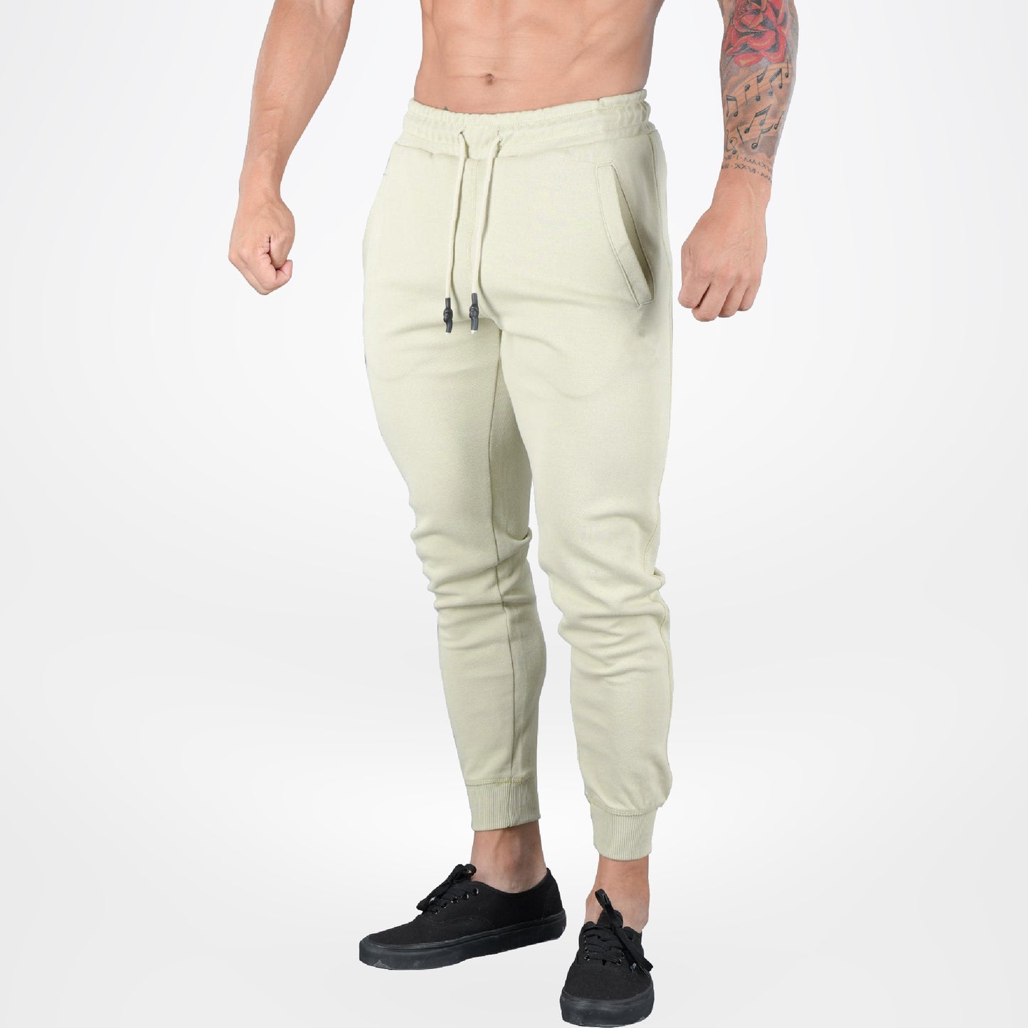 JOGGER DEPORTIVO CREMA