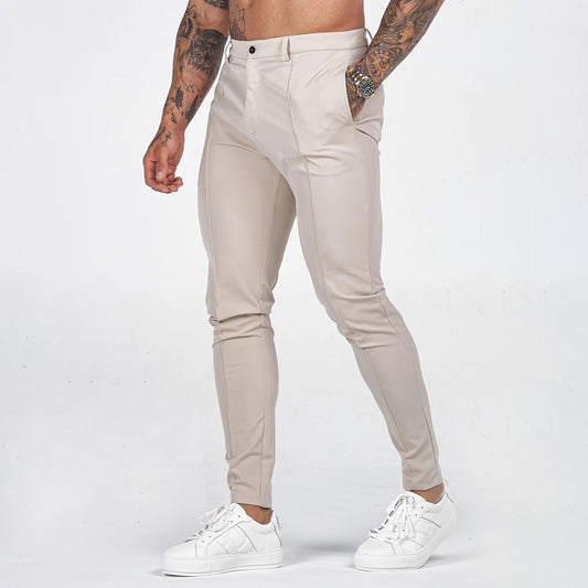 SKINNY FIT TROUSER CREMA