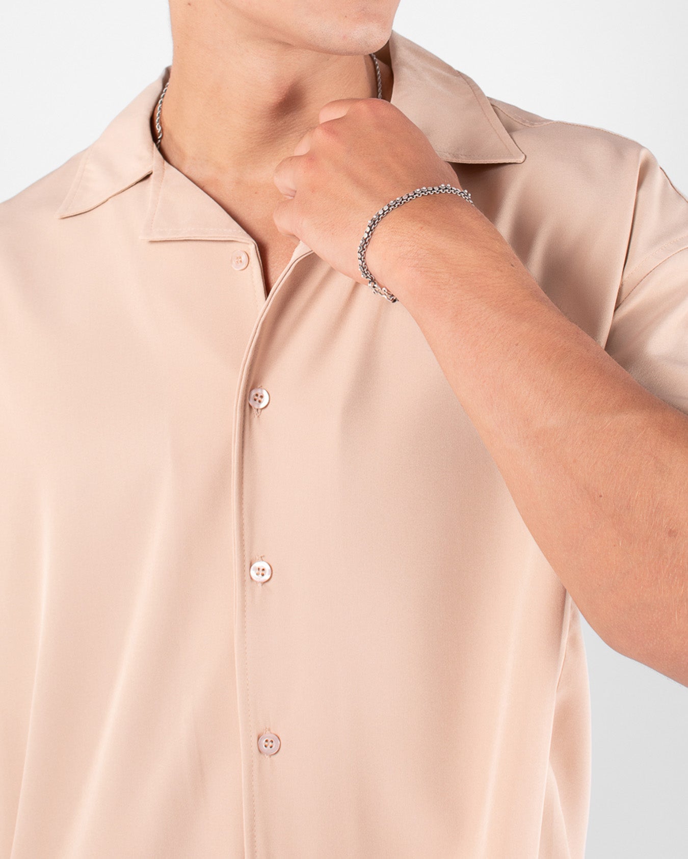 CAMISA BOXY FIT NUDE