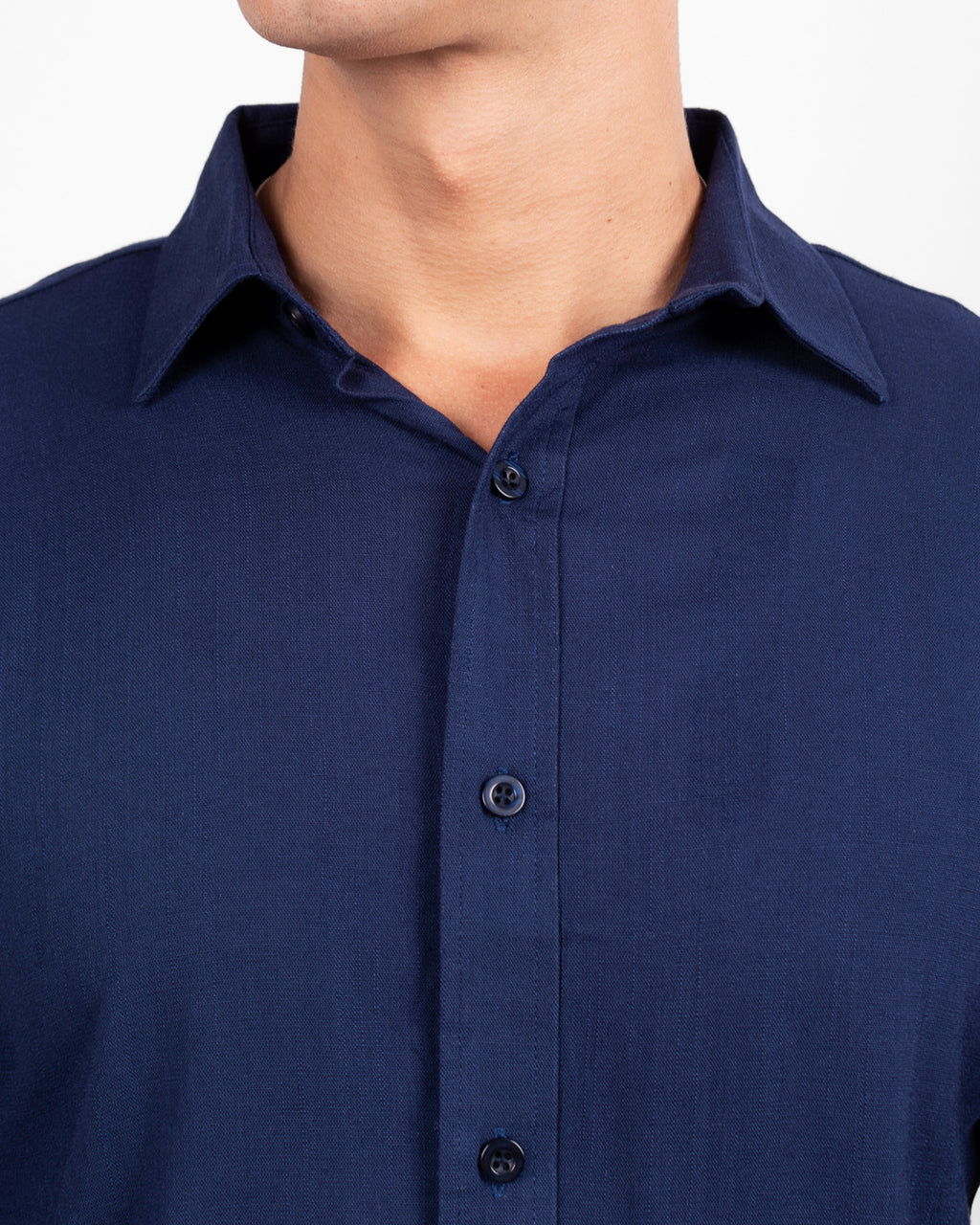 CAMISA LINO M/L AZUL