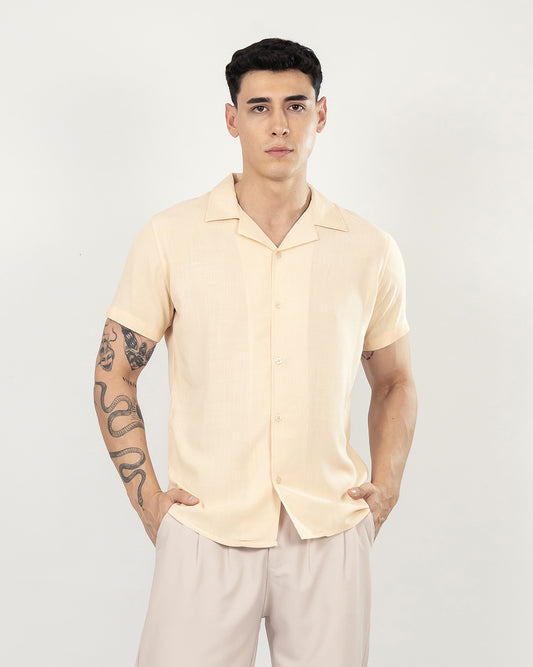 CAMISA M/C BEIGE