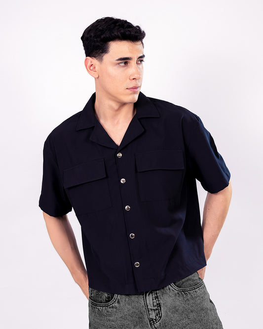 CAMISA BOXY FIT NEGRO