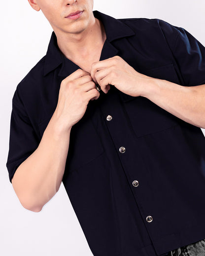 CAMISA BOXY FIT NEGRO