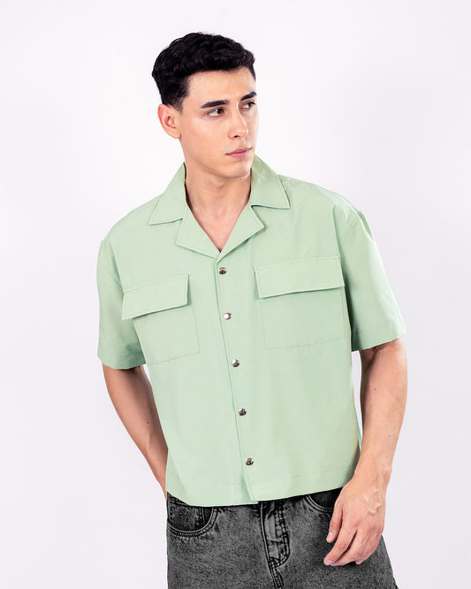 CAMISA BOXY FIT VERDE